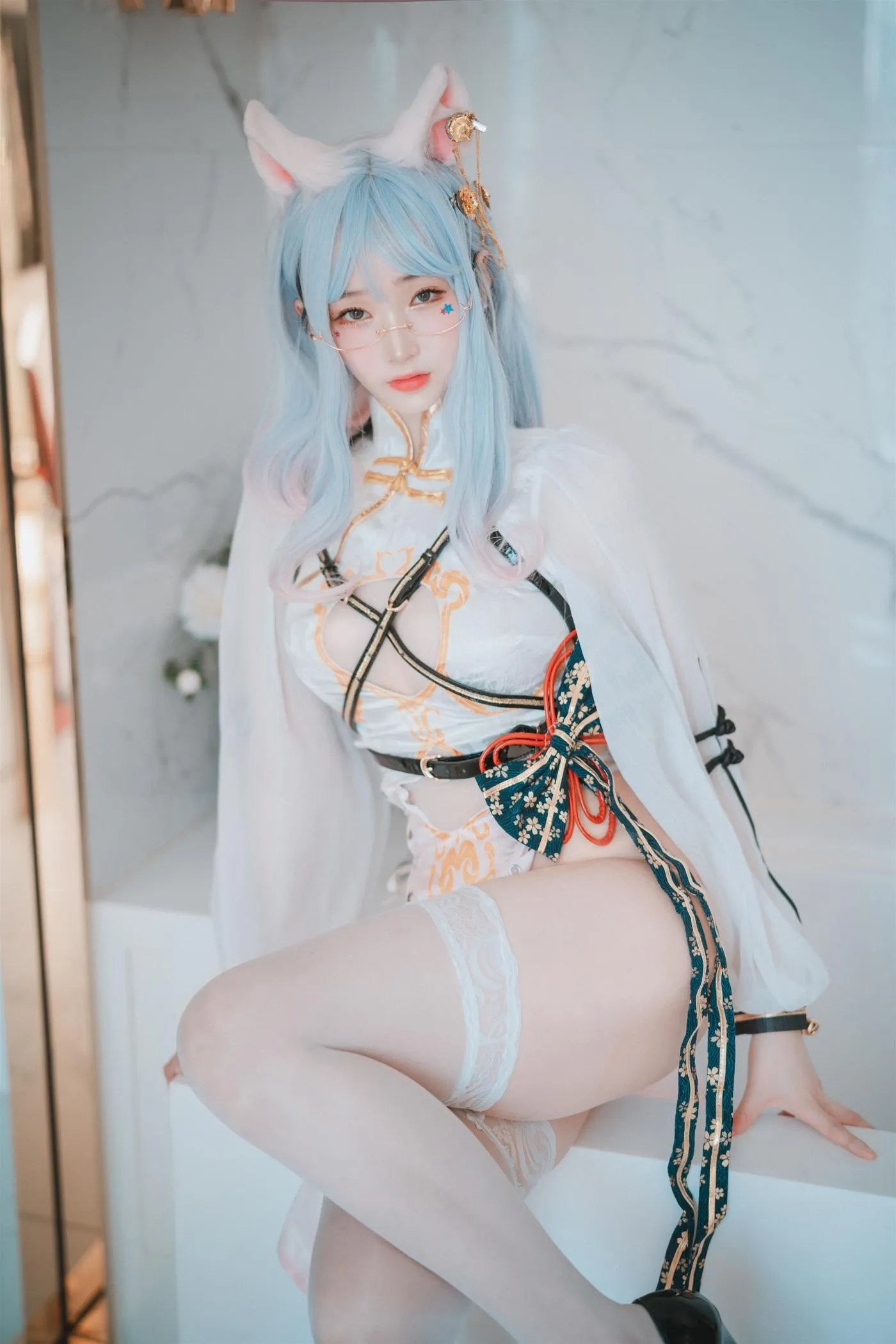 Bambi밤비 – NO.86 [DJAWA] Le Chat Porte un Qípáo [87P]插图6